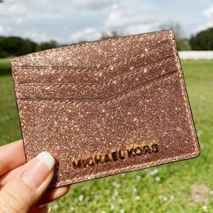 Gaby’sBags👛💕-NWT Michael Kors Glitter Cardholder